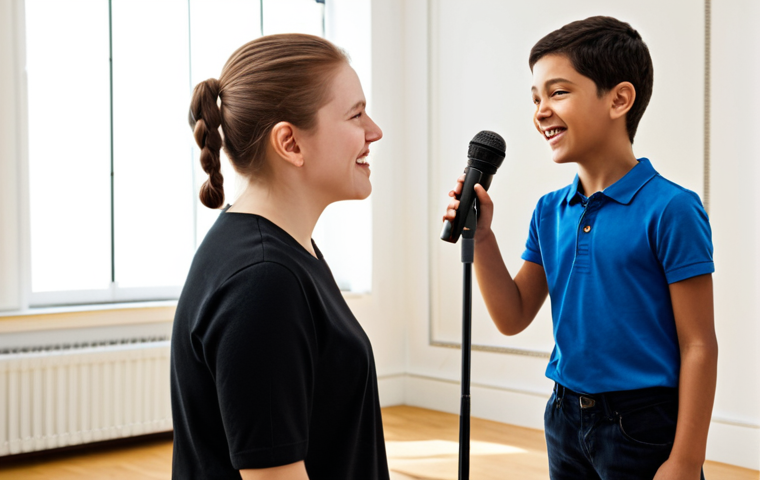 보컬트레이너 음성 훈련 팁 - **

"A professional vocal coach giving a lesson to a young, enthusiastic student in a well-lit music...