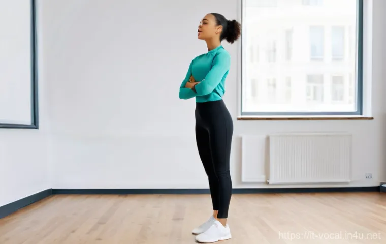 보컬트레이너 고음 연습 - **Prompt 1: Focused Diaphragmatic Breathing**
"A young adult singer, gender-neutral, demonstrati... 보컬트레이너 고음 연습 - **Prompt 1: Focused Diaphragmatic Breathing**
"A young adult singer, gender-neutral, demonstrati...