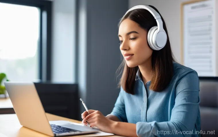 보컬트레이너 레슨 준비 - A young adult, approximately in their early 20s, with a serene and focused expression, is preparing ... 보컬트레이너 레슨 준비 - A young adult, approximately in their early 20s, with a serene and focused expression, is preparing ...