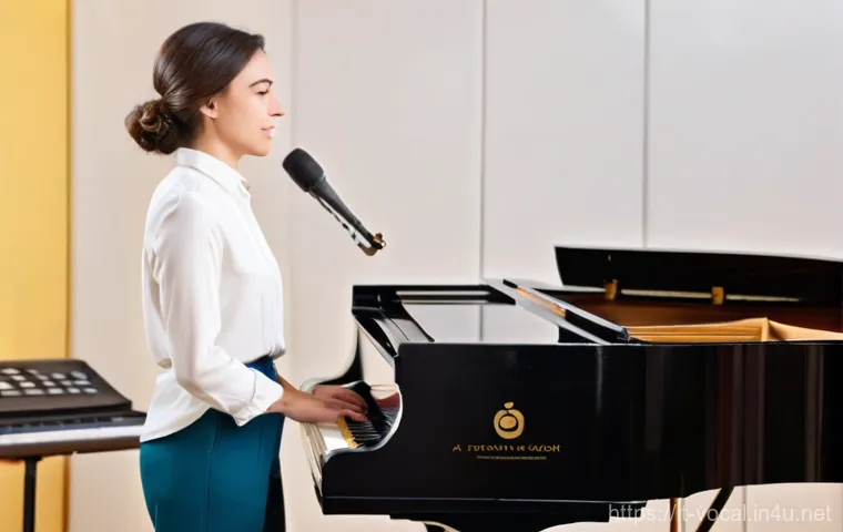 보컬트레이너 연봉 협상 전략 - **Prompt: Professional In-Person Vocal Coaching Session**
    "A professional female vocal coach, ap...
