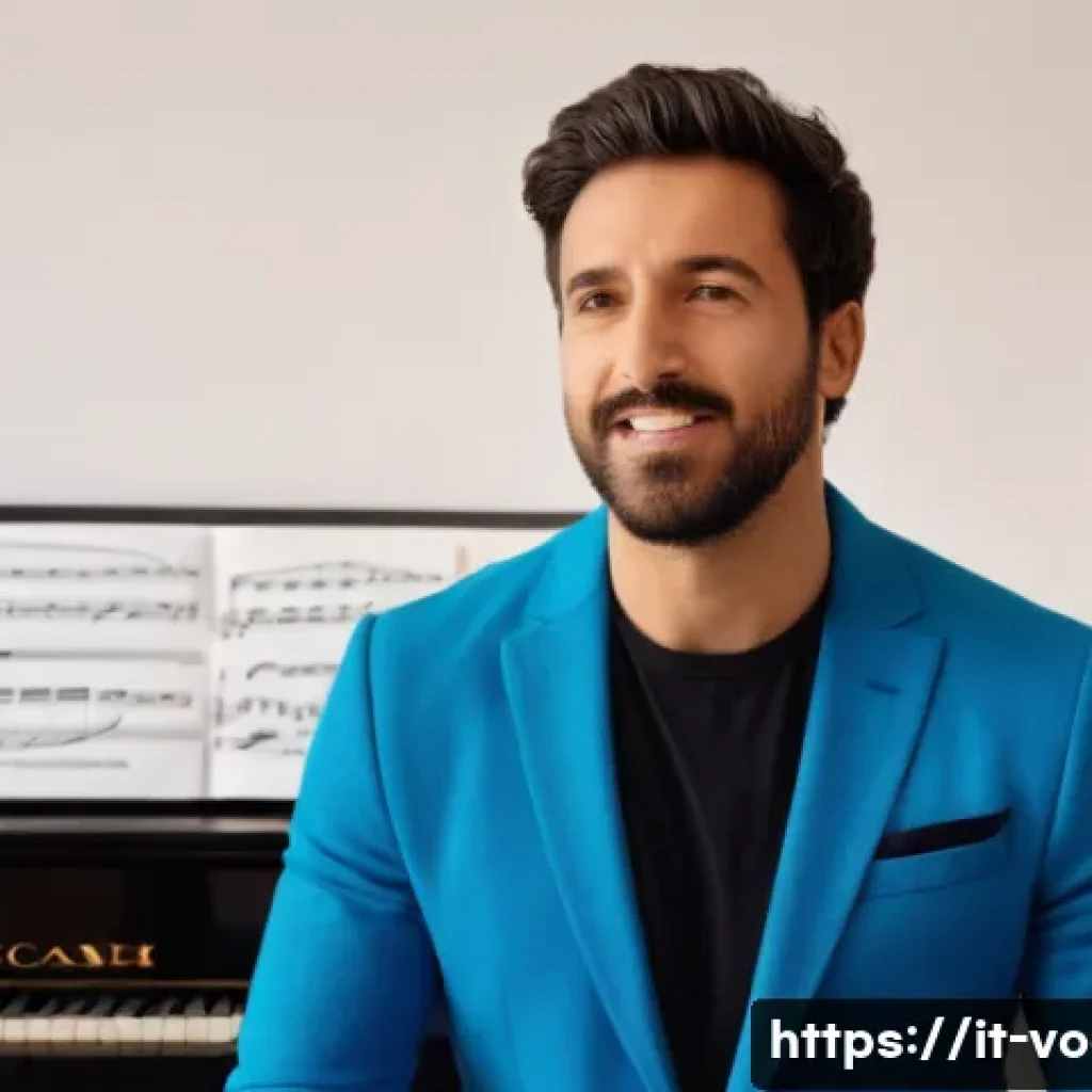 보컬트레이너 대중 음악 트렌드 - **Vocal Coach Session in an Italian Studio**
    A warm and inviting Italian music studio, filled wi...