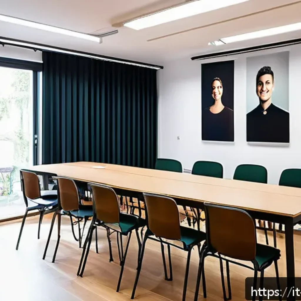 보컬트레이너 학원 운영 - A modern vocal coaching school interior in Italy, bright and welcoming with large windows letting in...